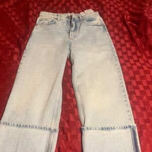 Zara Light Blue Denim Pants